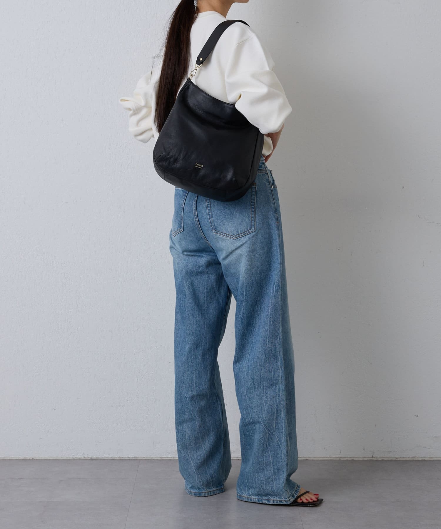 Russet [Soft leather] Large shoulder bag